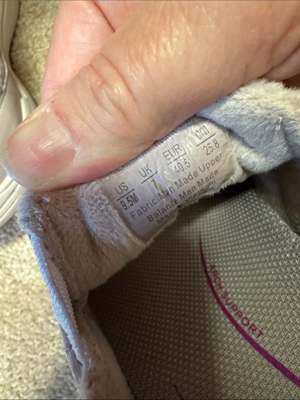 Ryka Water Repellent Quilted Slip-Ons Ava Lilac Taupe Size 9.5 - Picture 7 of 13